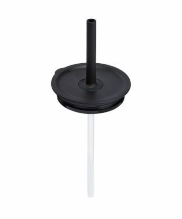 Medium Press-In Straw Lid - Black