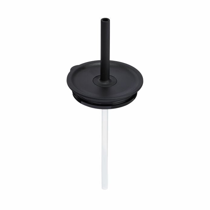 Medium Press-In Straw Lid - Black