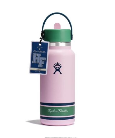 32 oz Wide Mouth with Flex Straw Cap - Campus Pink