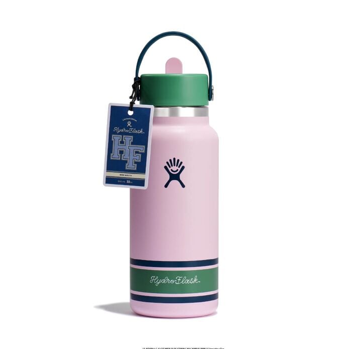 32 oz Wide Mouth with Flex Straw Cap - Campus Pink