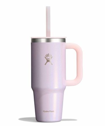 24 oz Travel Tumbler - Glimmer Pink