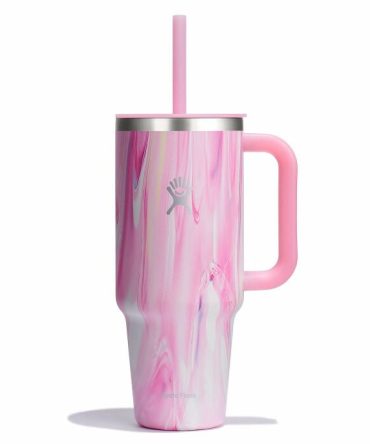 40 oz Travel Tumbler - Jelly Pink