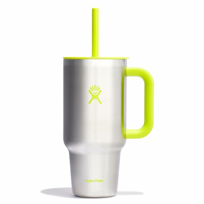 32 oz Travel Tumbler - Stainless Lime