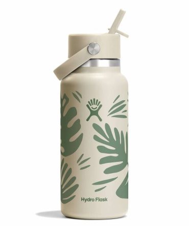 32 oz Wide Mouth with Flex Straw Cap - Botanical Bliss Coconut